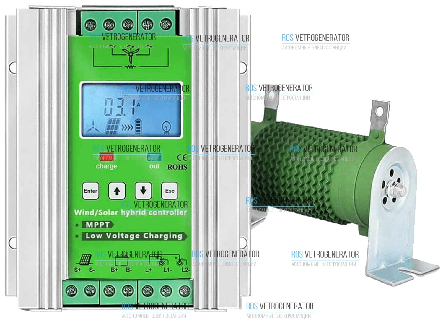 Контроллер заряда ветросолнечный RVK G1000/1000W купить в Воронеже по цене  28 698 руб